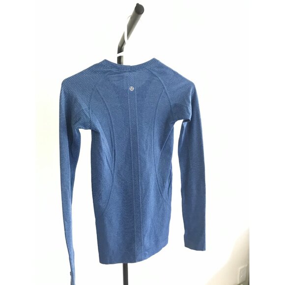 Lulu Lemon Swiftly Tech Long-Sleeve Shirt 2.0 | Hip Length | Size 2 | Blue, Dark - Picture 3 of 5